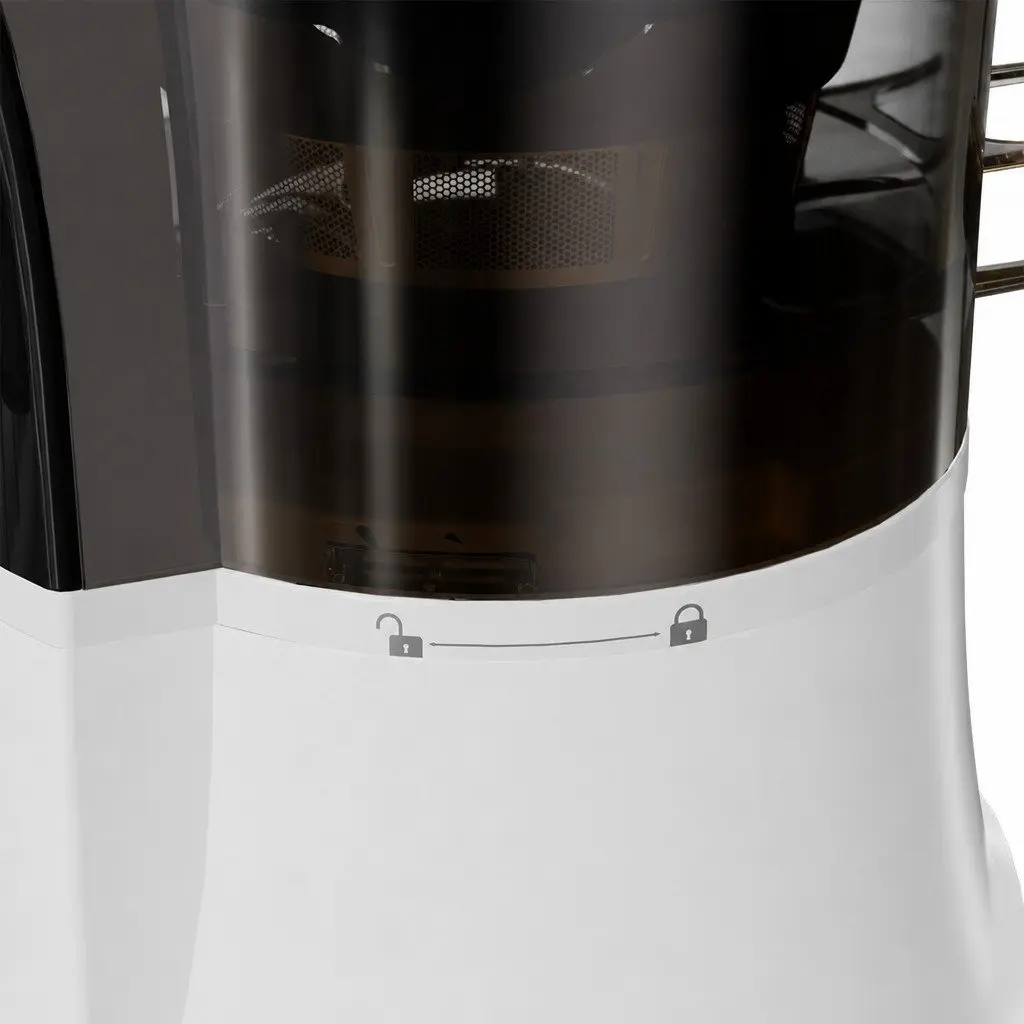 Cold Press Juicer Whole Fruit Masticating Slow Juicer 200W White