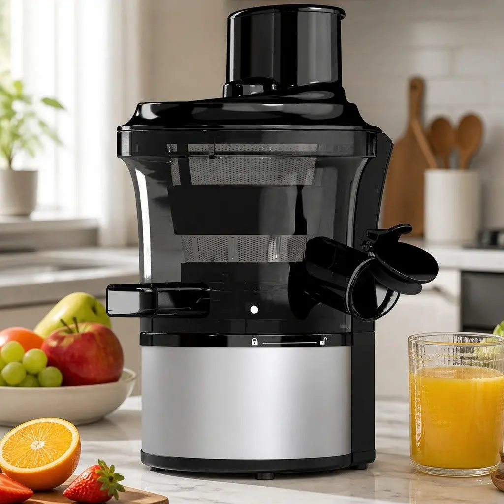 Slow Juicer Cold Press Juice Extractor 95-105 RPM Black