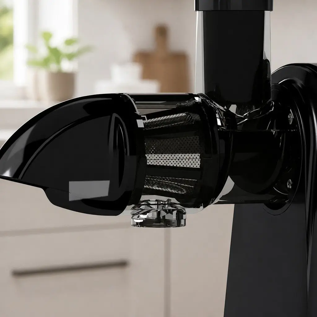 Cold Press Masticating Juicer Slow 150W Black Fruit Vegetable Processor