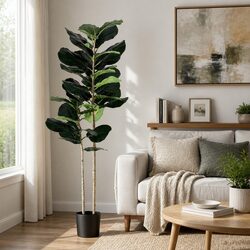 Reliable 150cm Fiddle Tree with UV-Resistant Foliage
