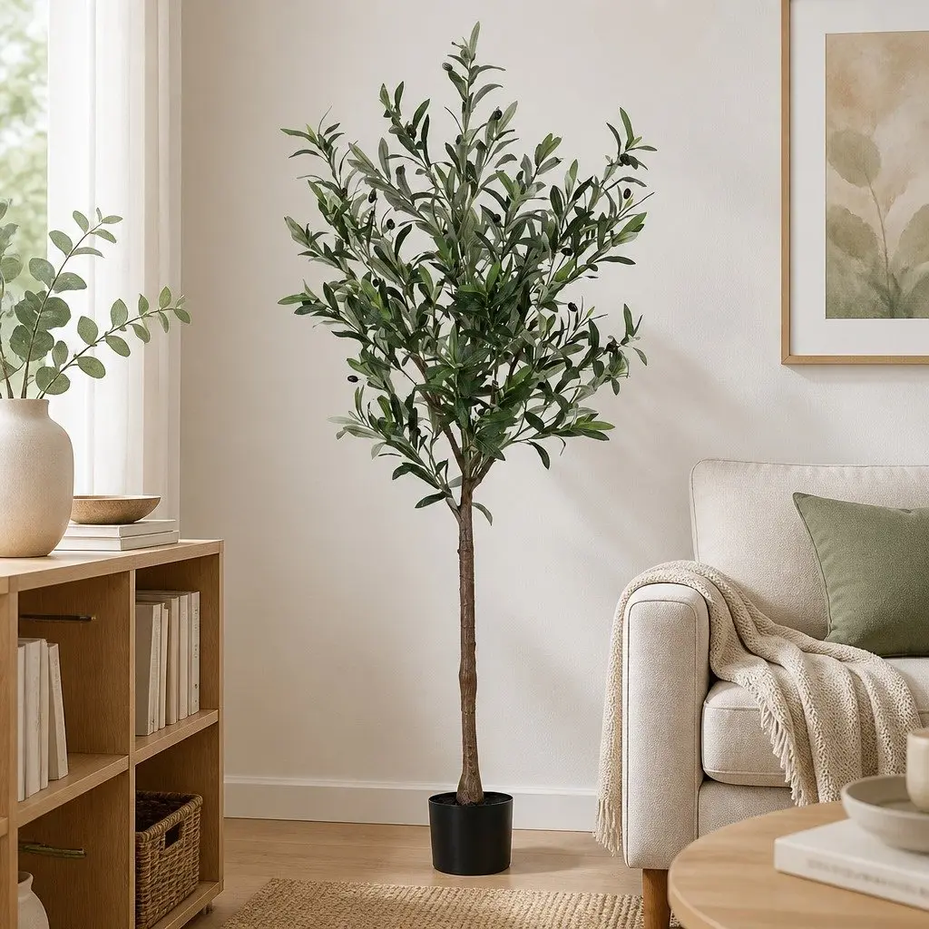 Artificial Olive Tree Indoor Decor 155cm Green