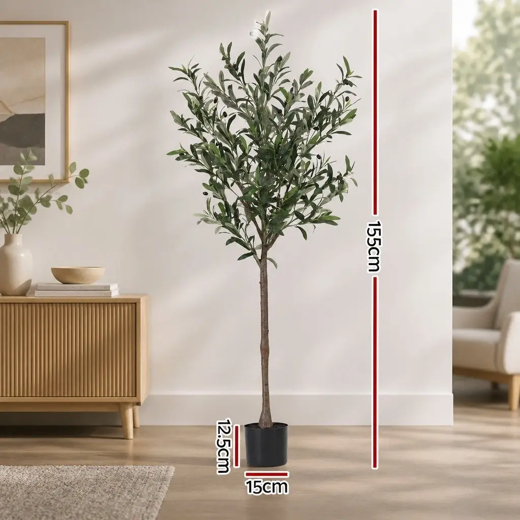 Artificial Olive Tree Indoor Decor 155cm Green