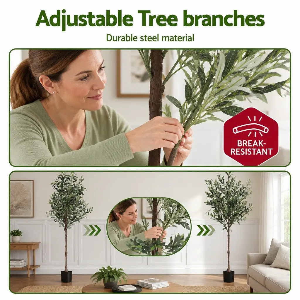 Artificial Olive Tree Indoor Decor 155cm Green