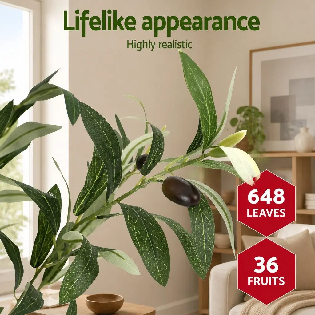 Artificial Olive Tree Indoor Decor 155cm Green