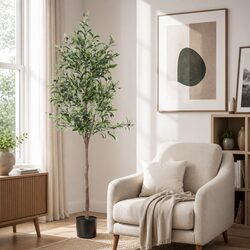 180cm Artificial Olive Tree Indoor Faux Plant Realistic Foliage Home Garden