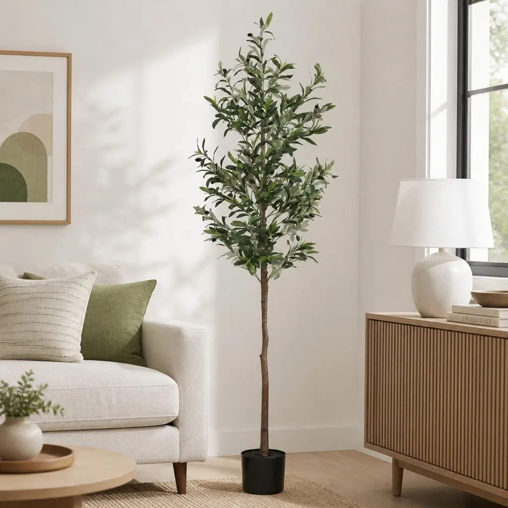 Artificial Olive Tree Indoor Faux Plant 180cm Green