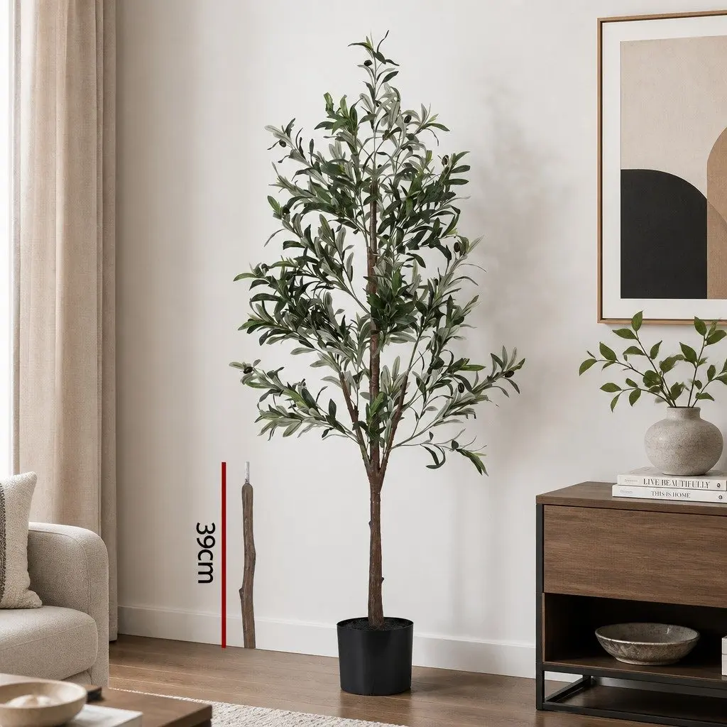 Artificial Olive Tree Indoor Faux Plant 180cm Green
