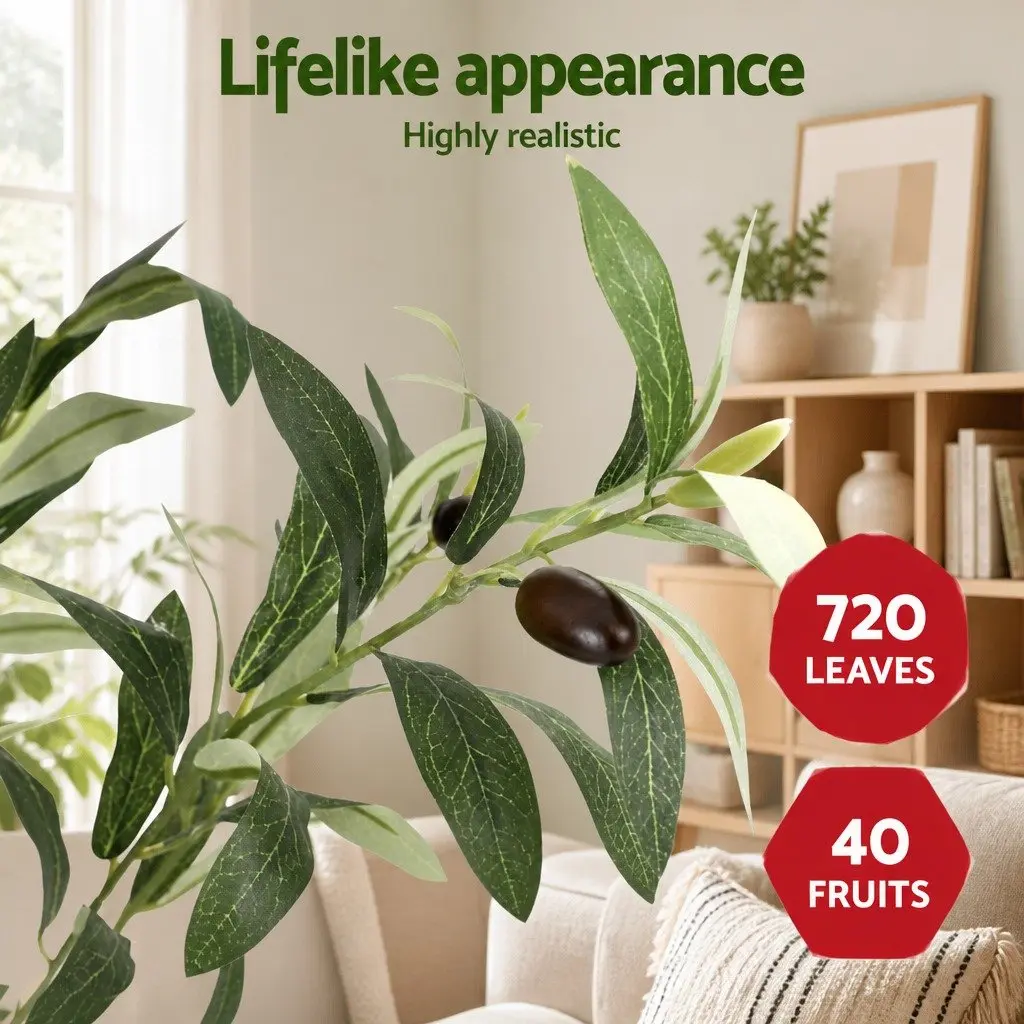 Artificial Olive Tree Indoor Faux Plant 180cm Green