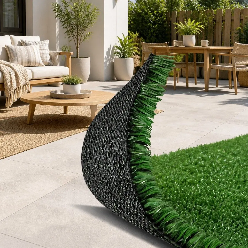 Artificial Grass Synthetic Turf 2M x 5M Olive Green 10mm Fake Plant Outdoor