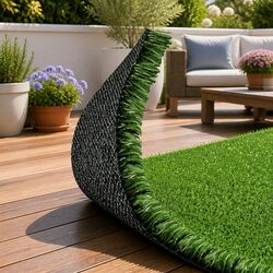 Reliable Olive Synthetic Grass Roll 2x5m for Low Maintenance