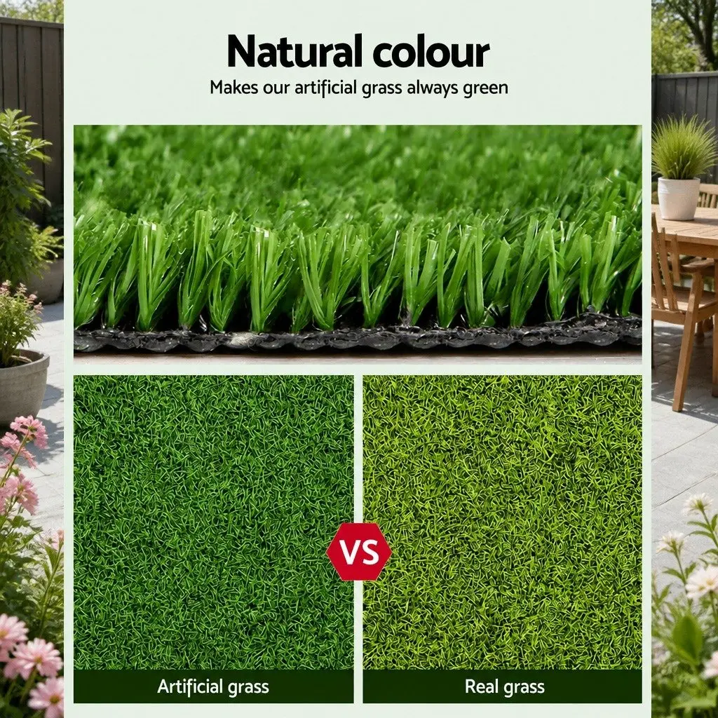 Synthetic Grass Artificial Turf 20 SQM Olive Green Lawn Garden Backyard Patio