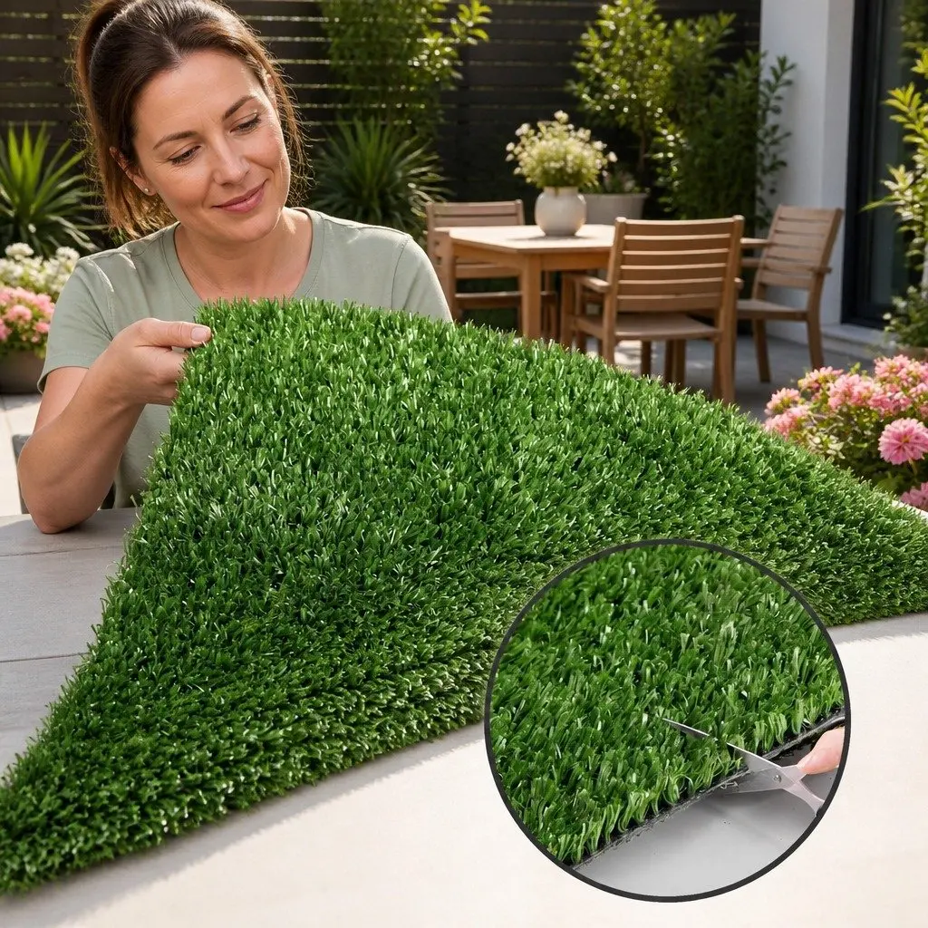 Synthetic Grass Artificial Turf 20 SQM Olive Green Lawn Garden Backyard Patio
