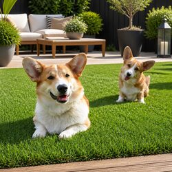 Reliable Synthetic Grass Turf 20mm Pile for Gardens