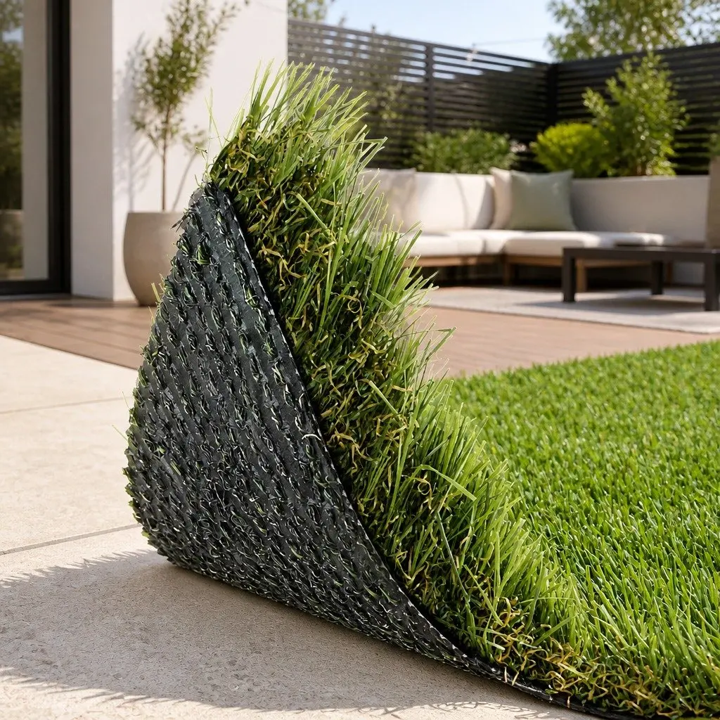 Synthetic Grass Artificial Turf 20mm Pile 1m Wide Natural 4-Colour 10sqm Roll Garden Lawn