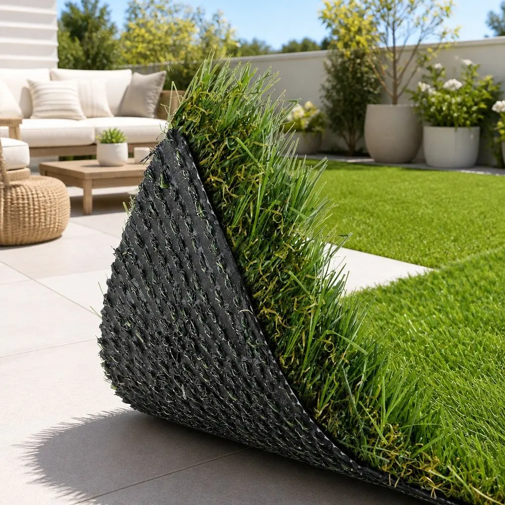 Artificial Grass Synthetic Turf 30mm Thick 1m x 20m Roll Green