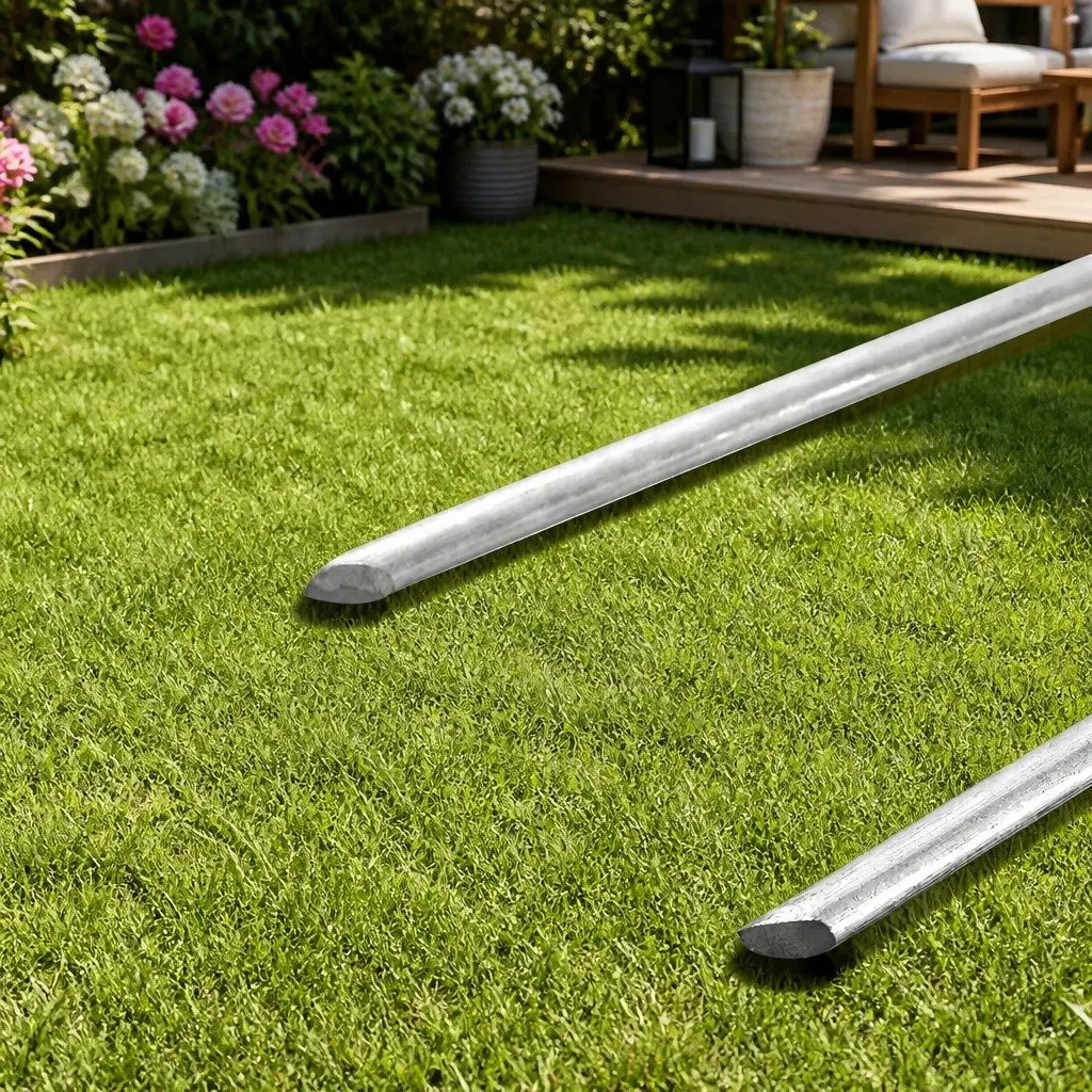 Synthetic Grass Pins U-Shape Turf Pegs 150mm Green Galvanized Steel