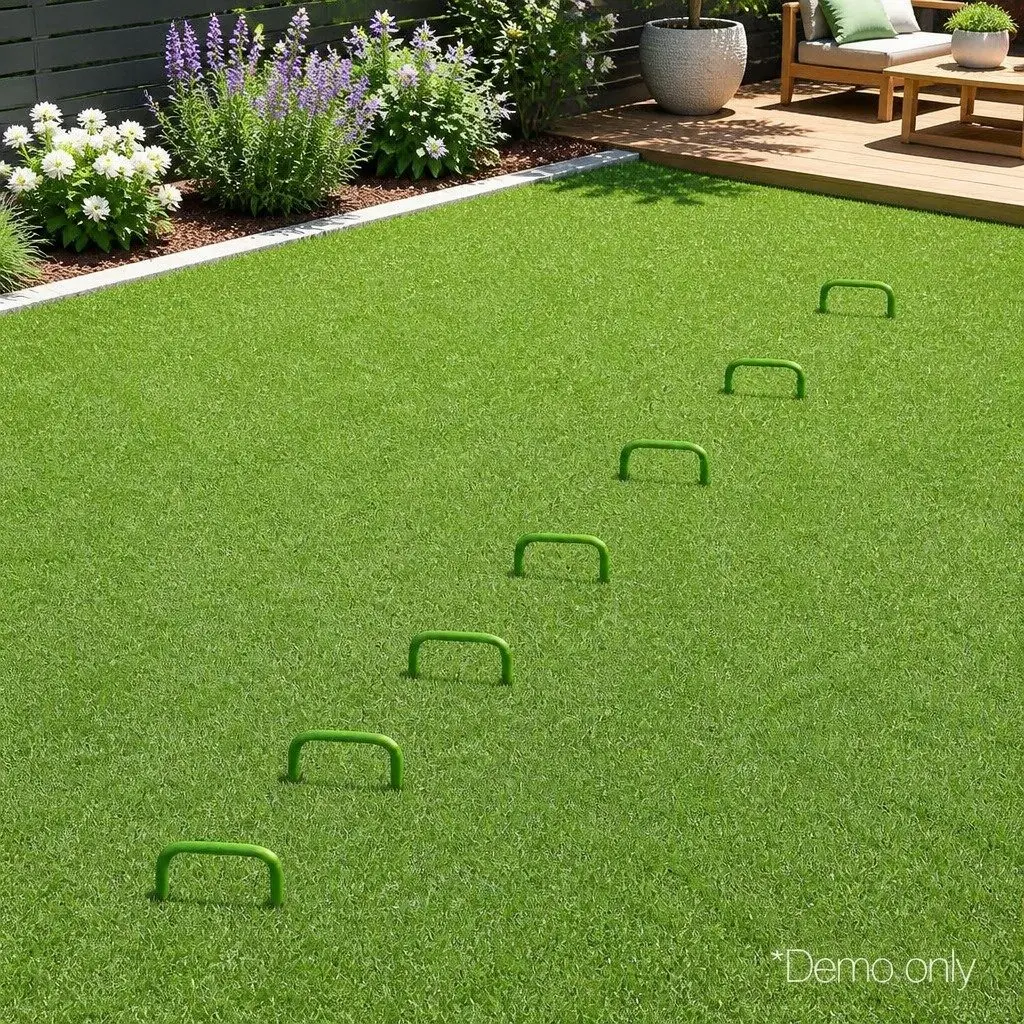 Synthetic Grass Pins U-Shape Turf Pegs 150mm Green Galvanized Steel