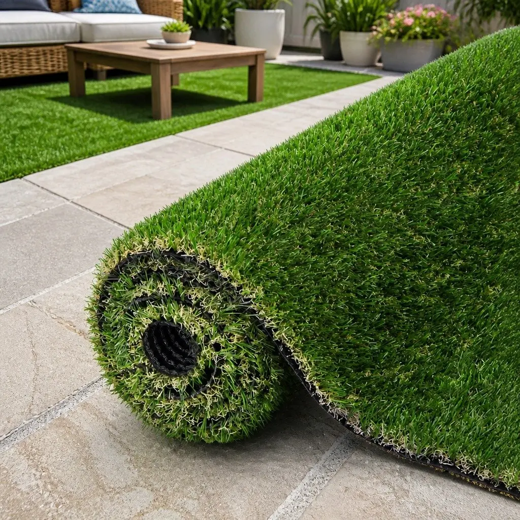 Artificial Grass Synthetic Turf 30mm Pile Height 2m x 5m Lawn Fake Plant Green