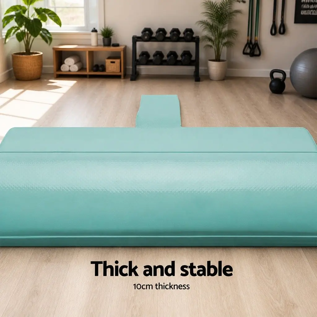 Air Track Mat Gymnastics Tumbling Floor 4M Grey Inflatable Exercise Home Fitness Yoga