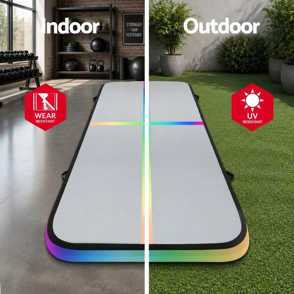 Inflatable Air Track Mat for Gymnastics Cheerleading Yoga 4M Length Multiple Colour Options