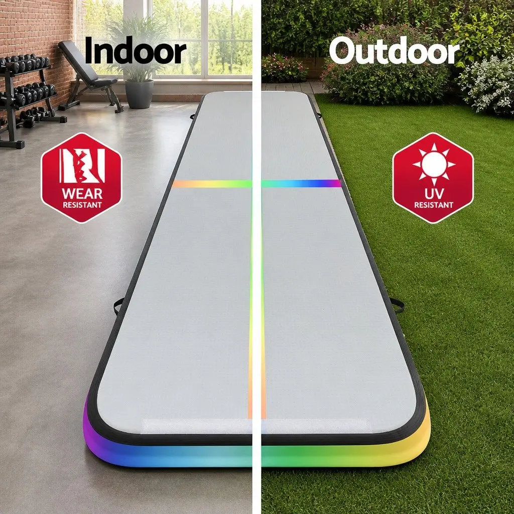 5M Air Track Mat Inflatable Gymnastics Tumbling Exercise Yoga Cheer Training