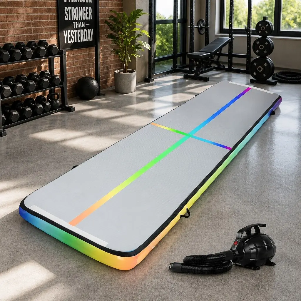 5M Air Track Mat Inflatable Gymnastics Tumbling Exercise Yoga Cheer Training