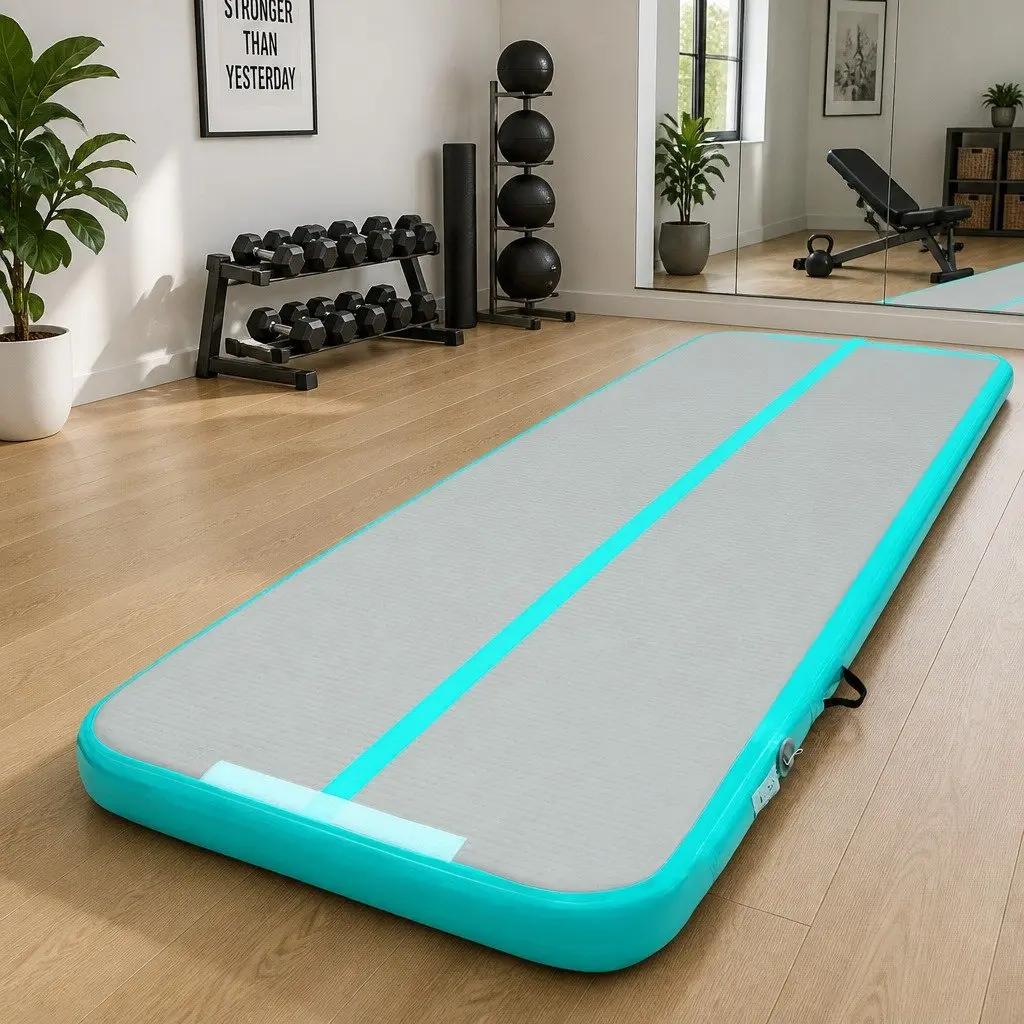 Inflatable Air Track Mat 5M Gymnastics Tumbling Floor Exercise Home Fitness Yoga