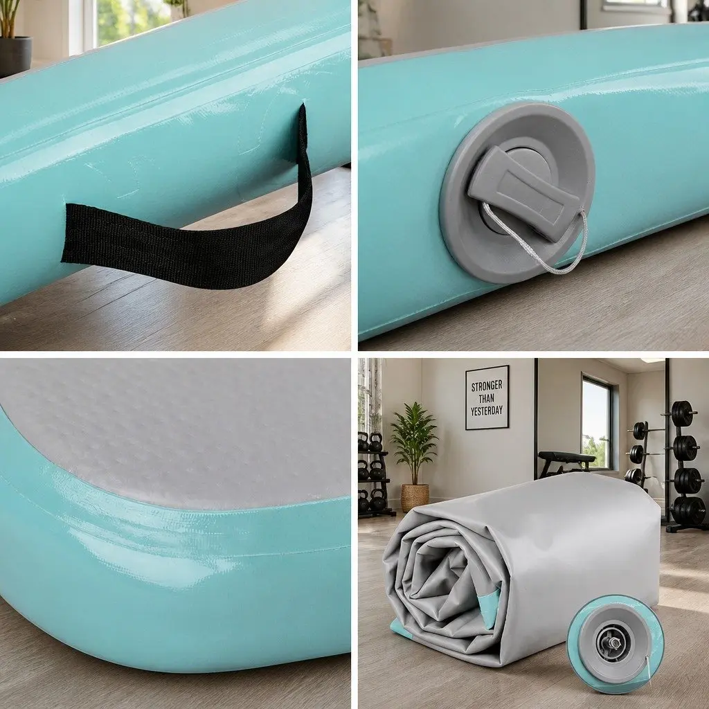 Inflatable Air Track Mat 5M Gymnastics Tumbling Floor Exercise Home Fitness Yoga