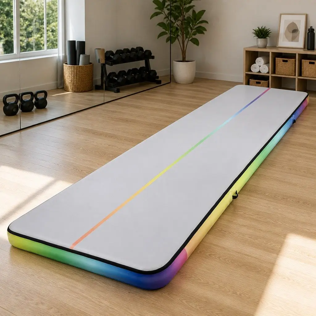 Inflatable Air Track Mat for Gymnastics and Tumbling 6M Multicolour Portable Training Mat