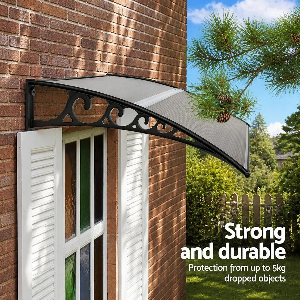 Awning Shade Canopy 0.8m x 1m Brown Black
