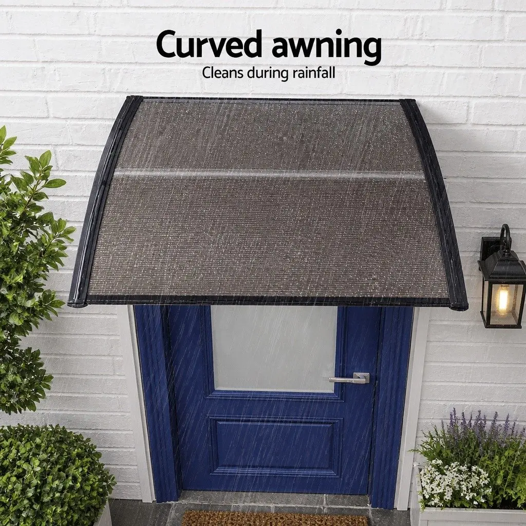 Awning Shade Canopy 0.8m x 1m Brown Black