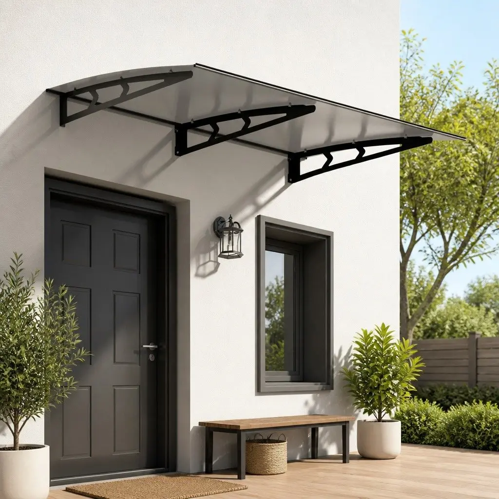 1m x 2m Grey Window Door Awning