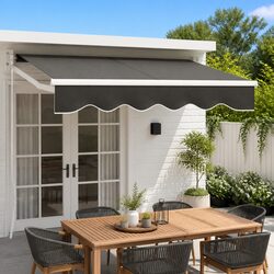 Reliable Grey Folding Arm Awning 2m x 1.5m Manual Operation