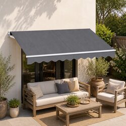 Reliable 3M X 2M Grey Awning for Your Home