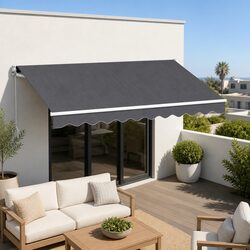 Reliable and Practical 3M x 2M Grey Awning Solution