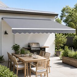 Retractable Folding Arm Motorised Awning Sunshade 4m x 2.5m Patio Garden Shade
