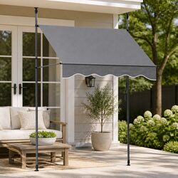 Reliable Grey Retractable Awning 2x1.8M for Your Home