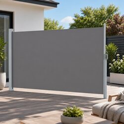 Reliable Retractable Side Awning 1.8x3M Grey Frame