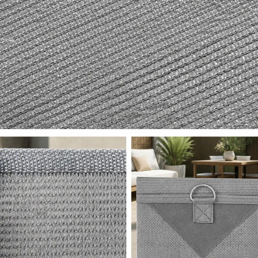 Caravan Privacy Screen End Wall Shade 4.9 x 1.95M Grey
