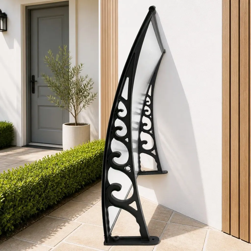 Awning Door Window Canopy 1m x 6m Transparent PC Panel Balcony Cover Shade