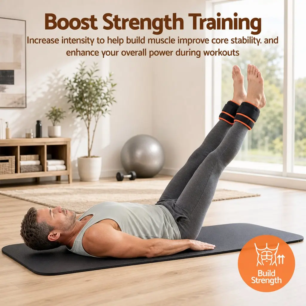 Adjustable Ankle Weights 1 Pair Removable Sandbags Wrist Leg Weights Home Gym