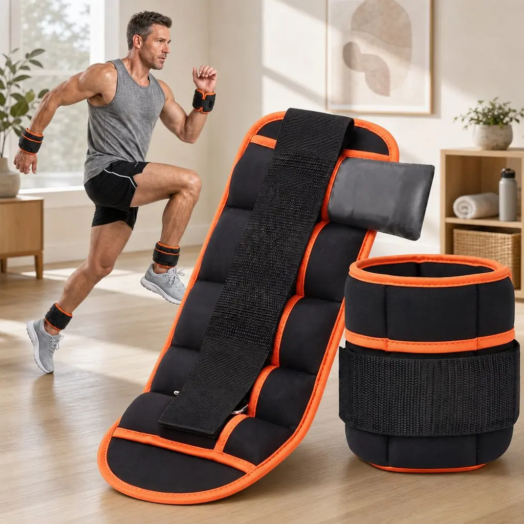 Adjustable Ankle Weights 1 Pair Removable Sandbags Wrist Leg Weights Home Gym