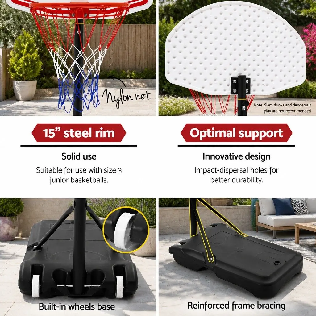 Adjustable Basketball System for Kids