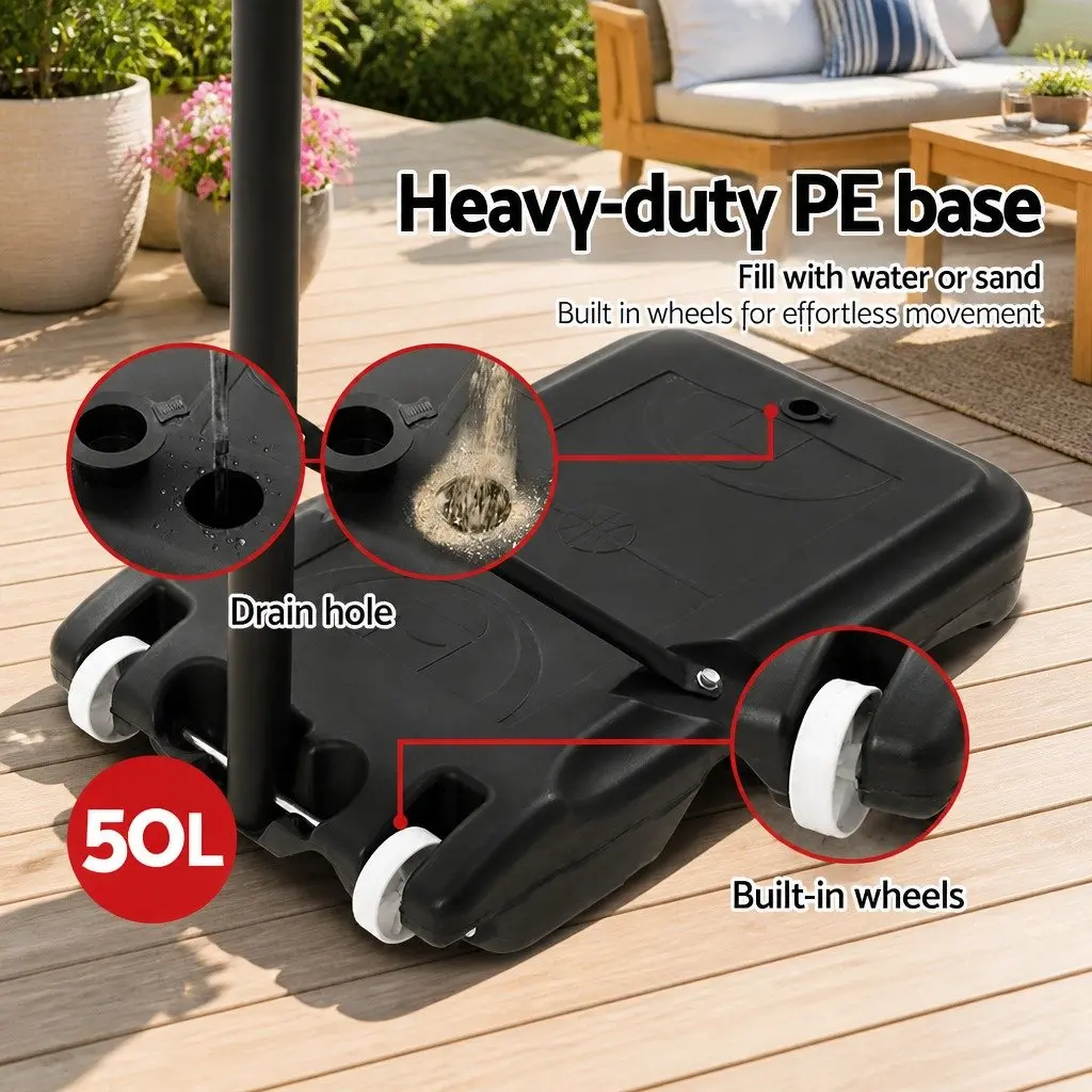 Basketball Hoop Stand System Adjustable 1.6m to 2.1m Portable Kids Youth Black