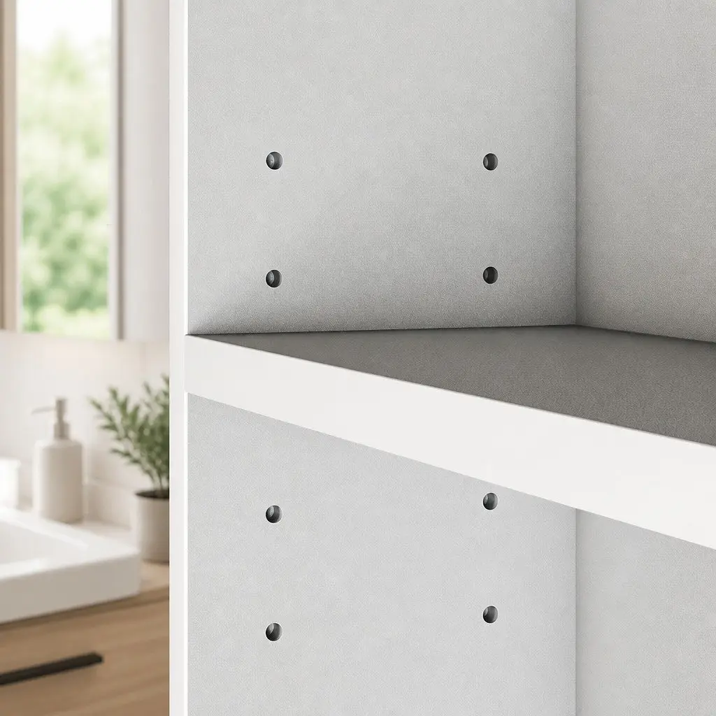 Bathroom Mirror Cabinet Wall-Mounted Storage 90CM White