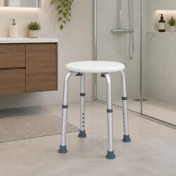 Reassuringly Safe Adjustable Shower Chair for Bathing