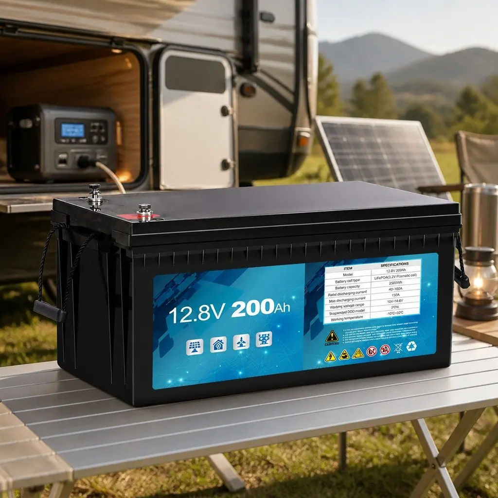 12V LiFePO4 Deep Cycle Battery Lithium Iron Power Bank Solar Camping Caravan