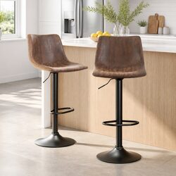 Value-Driven Vintage Swivel Bar Stools Pair