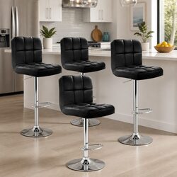 Reliable Black Swivel Bar Stools Set of 4 for Your Home