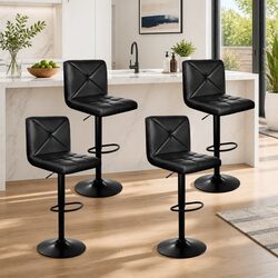 Durable and Stylish Bar Stools Set of 4 for Comfortable Seating